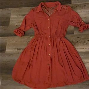 Button up dress